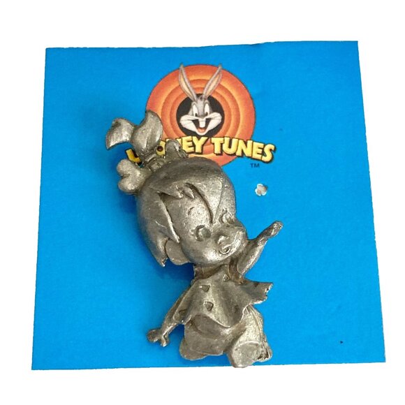 Vintage Pebbles Flintstone Pin Brooch Warner Bros Hanna Barbera Bam Bam Charm - Picture 3 of 8